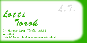 lotti torok business card